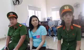 Bị cáo Nguyễn Ngọc Tâm Huyên tham gia phiên tòa sơ thẩm sáng 26/6