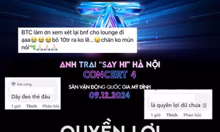 Concert Anh Trai "Say Hi" D-4 mở bán vé: Quyền lợi và seatmap gây tranh cãi
