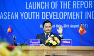 Anh Nguyễn Anh Tuấn – Uỷ viên T.Ư Đảng, Bí thư thứ nhất T.Ư Đoàn, Chủ nhiệm Ủy ban Quốc gia về Thanh niên Việt Nam. Ảnh: XUÂN TÙNG