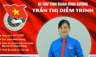 Chị Trần Thị Diễm Trinh giữ chức Bí thư Tỉnh Đoàn Bình Dương