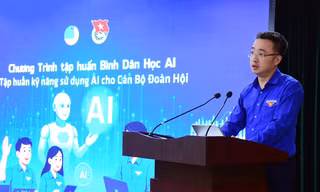 Cán bộ Đoàn, Hội phải học trước một bước, làm chủ trước một bước về AI