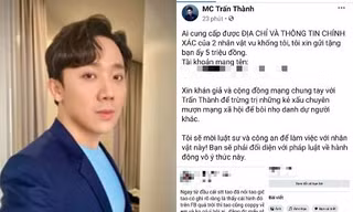 Trấn Thành có động thái mạnh tay trước tin đồn gây ảnh hưởng đến danh tiếng