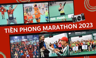 Tiền Phong Marathon 2023: Rưng rưng khoảnh khắc cầu hôn tại vạch đích