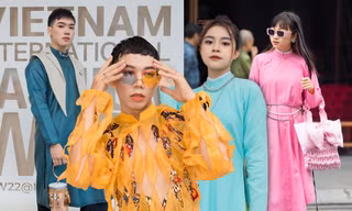 Giới trẻ Hà thành đổ bộ "The Best Street Style": Phối áo dài với phụ kiện độc đáo chuẩn vintage