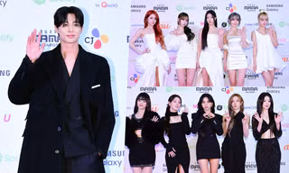 Thảm đỏ MAMA 2023: Dàn idol nam như tổng tài, LE SSERAFIM "keo mận" tựa công chúa tuyết