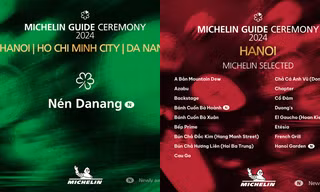 Danh sách Michelin Việt Nam 2024: Một nhà hàng ở Đà Nẵng đạt chứng nhận Sao Xanh