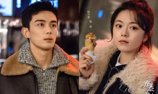 Giữa Cơn Bão Tuyết kết thúc: Cảnh hôn của Ngô Lỗi - Triệu Kim Mạch lên Hot Search