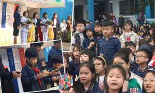 Tween Tiểu học Đoàn Thị Điểm tri ân đội ngũ y tế trường, trổ tài giải Rubik thần tốc