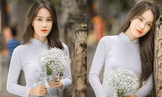 MC đẹp nhất nhì VTV diện áo dài trắng gây xao xuyến
