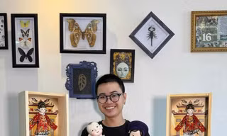 Bùi Thịnh Đa trong thế giới búp bê của mình