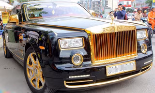 Lóa mắt với Phantom và Hummer H2 mạ vàng ở Hà thành