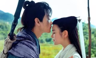 Cặp đôi bén duyên trên phim trường “Tân Thần Điêu đại hiệp”.