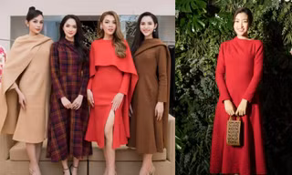 Trân Đài cùng 2 Á hậu lần đầu dự sự kiện sau đăng quang, khoe sắc cùng Hoa hậu Đỗ Mỹ Linh