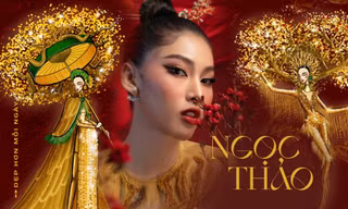 Nhìn bản phác thảo quốc phục của Á hậu Ngọc Thảo, netizen dự đoán sẽ vô cùng hoành tráng