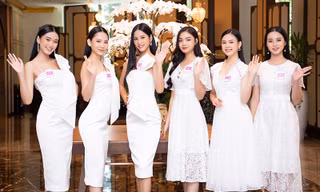 Top 60 Hoa Hậu Việt Nam 2020 diện váy trắng rạng rỡ, sẵn sàng cho vòng Bán kết tối nay