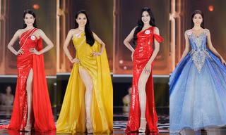 Ngắm Top 10 Hoa Hậu Việt Nam 2020 xinh đẹp lộng lẫy trong trang phục dạ hội