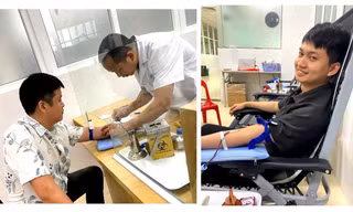Hai chiến sĩ công an Thanh Hóa kịp thời hiến máu cấp cứu bệnh nhân nhi
