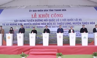 Thanh Hoá: Khởi công tuyến đường nối hai quốc lộ hơn 1.400 tỷ đồng 
