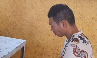 Đối tượng Trường tại cơ quan điều tra.