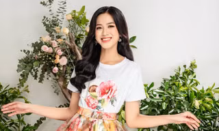 Cùng Hoa hậu Đỗ Thị Hà chọn một bộ váy hoa cho mùa Xuân thêm rực rỡ