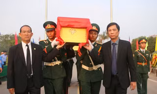 Truy điệu và an táng hài cốt liệt sĩ quân tình nguyện