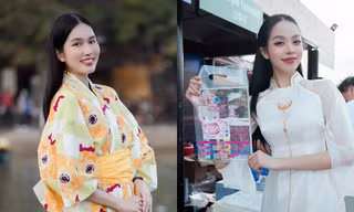 Hoa hậu Thanh Thủy cùng Á hậu Phương Anh quảng bá du lịch phố cổ Hội An
