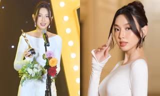 Hoa hậu Thùy Tiên nhận danh hiệu "Mỹ nhân của năm", phát biểu truyền cảm hứng