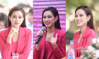 Hoa hậu Đỗ Thị Hà rạng rỡ chia sẻ kinh nghiệm giúp cô vượt qua áp lực thời học sinh