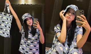 Jisoo BLACKPINK khoe set đồ mặc nhà kiểu gì mà khiến netizen sục sôi tìm kiếm nhãn hiệu?