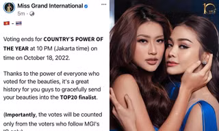 Kết thúc bình chọn Country’s Power of The Year, Hoa hậu Thiên Ân có giành thắng lợi?