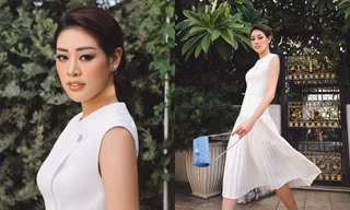 Hoa hậu Khánh Vân "bắt trend" catwalk tại gia: Netizen khen ảnh đẹp như chụp tạp chí