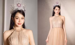 Hoa hậu Thanh Thủy khoe nhan sắc dịu ngọt cùng vương miện Hoa hậu Việt Nam
