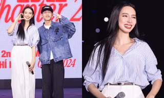 Rapper Double2T bất ngờ xuất hiện tại buổi họp fan của Hoa hậu Thùy Tiên