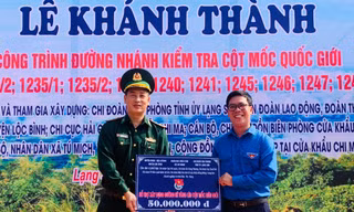 Công trình thắm tình quân dân trên biên giới Lạng Sơn
