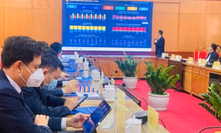 Trung tâm thông tin chỉ đạo, điều hành UBND tỉnh Lạng Sơn được xem như "bộ não số" của địa phương - Ảnh: Duy Chiến 