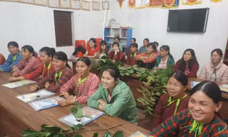 Học nghề nông thôn ở Lạng Sơn. Ảnh: Duy Chiến 
