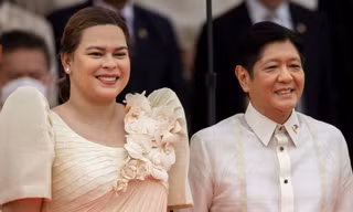 Tổng thống Philippines Ferdinand Marcos Jr và Phó Tổng thống Sara Duterte. (Ảnh: Reuters)