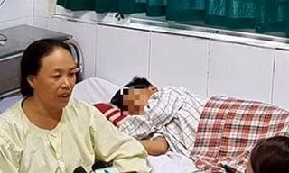 Bệnh nhân Đỗ Minh T đang được điều trị tại Khoa Truyền nhiễm- BV Nhi TW