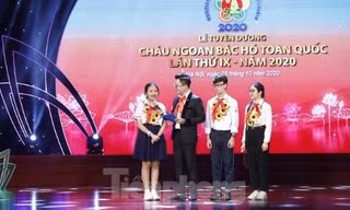 Tween tài năng xuất hiện trong phần giao lưu ở Lễ tuyên dương Cháu ngoan Bác Hồ lần thứ IX