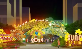 Rồng dài hơn 100m sẽ xuất hiện trên Đường hoa Nguyễn Huệ Tết 2024