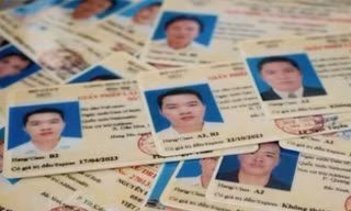 Nhiều người bị công an giữ giấy phép lái xe, nhưng khai báo mất để được cấp lại và bỏ luôn giấy phép bị giữ. Ảnh minh họa.