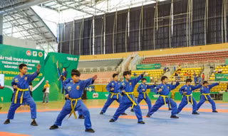 Hơn 1.500 học sinh tham gia Hội Khoẻ Phù Đổng môn Vovinam Việt Võ Đạo