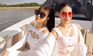 Trương Quỳnh Anh, rich kid Gia Kỳ xây xẩm khi cùng Ngọc Thanh Tâm học lái du thuyền