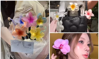 Nữ sinh ‘đua nhau’ sắm kẹp hoa sứ 'hot trend'