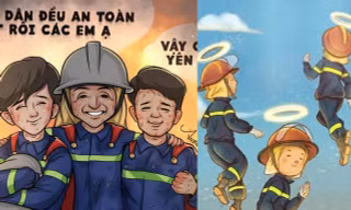 Các bạn trẻ tri ân 3 chiến sĩ cứu hỏa: Từ vần thơ đến nét vẽ lay động lòng người