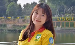 Nữ thủ lĩnh sinh viên Nhân văn sống hết mình với hoạt động tình nguyện