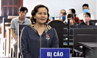 Bị cáo Nguyễn Thị Thu Hòa