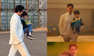 Khoảnh khắc ngọt ngào của ông bố Kim Woo Bin gây 'sốt rần rần'