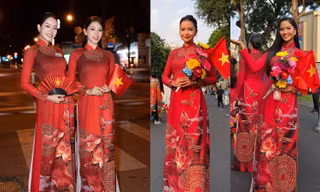 Hoa hậu Thanh Thủy, Tiểu Vy, H'Hen Niê tự hào khi tham gia đoàn diễu hành