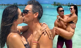 Alessandra Ambrosio ôm hôn bạn trai tình tứ trên biển